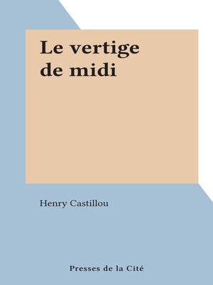 cover image of Le vertige de midi